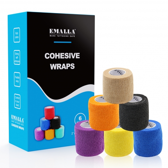 EMALLA COHESIVE WRAPS 6PCS