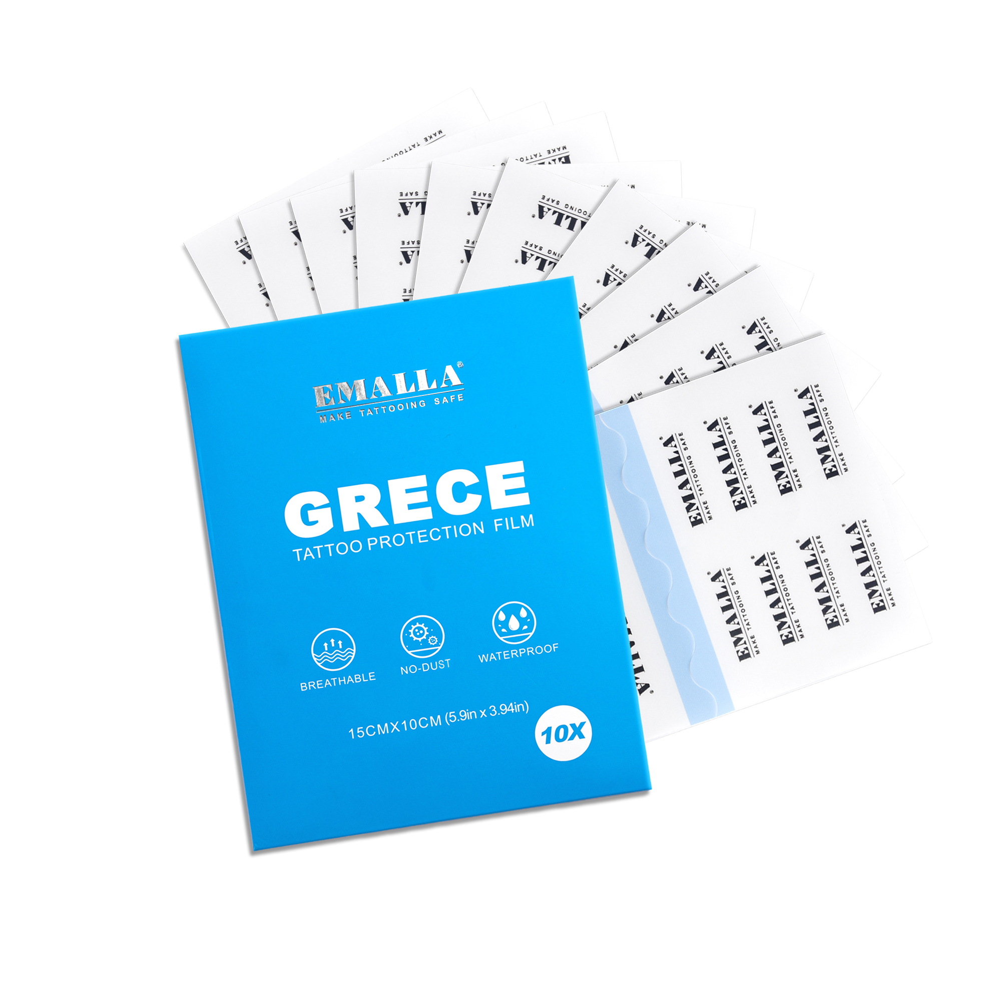 EMALLA GRECE TATTOO PROTECTION FILM PACK (15CMX10CM)