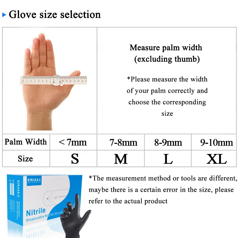 EMALLA DISPOSABLE NITRILE GLOVES